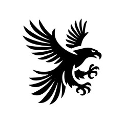 Eagle Flying Silhouette Vector