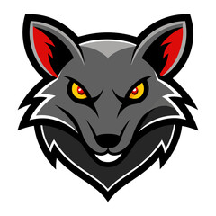 Shrew head mascot logo design vector