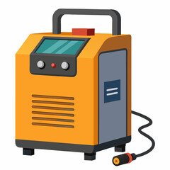 Vector Illustration Of A Portable Welding Machine On White Background
