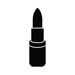 lipstick icon silhouette vector illustration