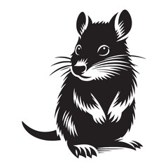 Signature bandicoot silhouette vector for monograms – bandicoot silhouette – bandicoot vector – bandicoot illustration – silhouette of bandicoot

