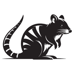 Modular bandicoot silhouette vector for design systems – bandicoot silhouette – bandicoot vector – bandicoot illustration – silhouette of bandicoot

