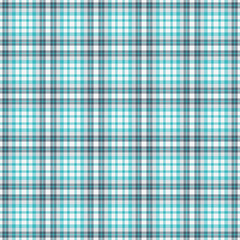 New year check texture seamless, female tartan fabric background. Hat textile vector pattern plaid in cyan and white colors.