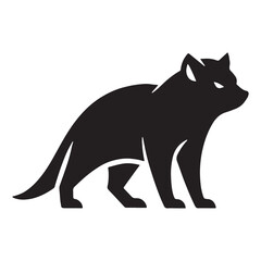 Emblematic tasmanian devil silhouette vector – tasmanian devil silhouette – tasmanian devil vector – tasmanian devil illustration – silhouette of tasmanian devil


