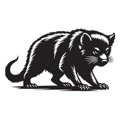 Real-time tasmanian devil silhouette vector – tasmanian devil silhouette – tasmanian devil vector – tasmanian devil illustration – silhouette of tasmanian devil

