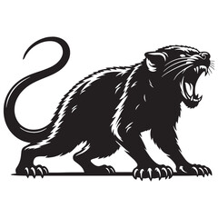 Tailored tasmanian devil silhouette vector – tasmanian devil silhouette – tasmanian devil vector – tasmanian devil illustration – silhouette of tasmanian devil

