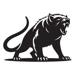 Balanced tasmanian devil silhouette vector – tasmanian devil silhouette – tasmanian devil vector – tasmanian devil illustration – silhouette of tasmanian devil

