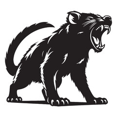 Functional tasmanian devil silhouette vector – tasmanian devil silhouette – tasmanian devil vector – tasmanian devil illustration – silhouette of tasmanian devil

