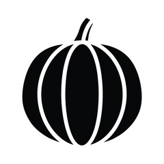 pumpkin stencil icon vector illustration
