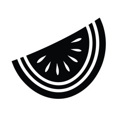 watermelon stencil icon vector illustration