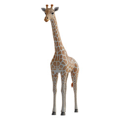 Obraz premium giraffe isolated PNG image with transparent background 
