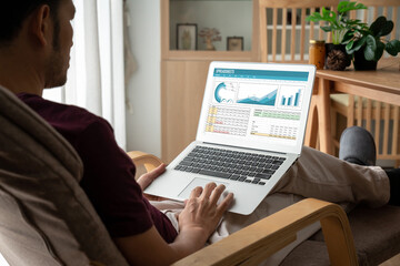 Spreadsheet document information financial startup concept. data and graphs in spreadsheet documents for online analysis project dashboard accounting digital snugly