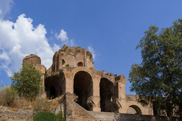 Fototapeta premium Remains of the Baths of Maxentius (Terme di Massenzio) on Palatine Hill, Rome, Italy