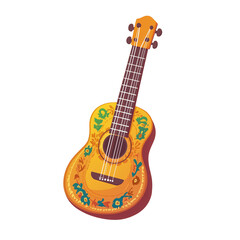 Obraz premium acoustic guitar colorful isolated