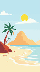 palm tree on the beach