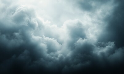 Fototapeta premium Ominous layered clouds loom above