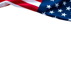 A american flag and us independence day flag on PNG background.
