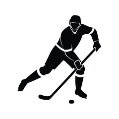 hockey player silhouette