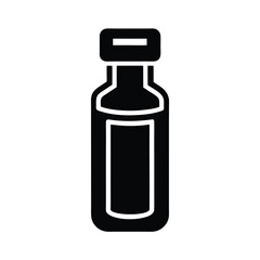 collagen booster vial stencil icon vector illustration
