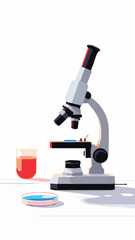 microscope in laboratory