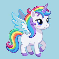 vector illustration of a cartoon horse