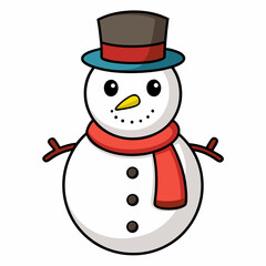 snowman with hat