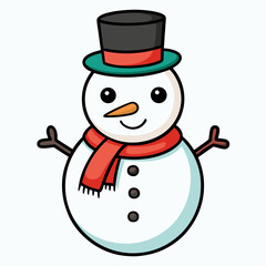 snowman with hat
