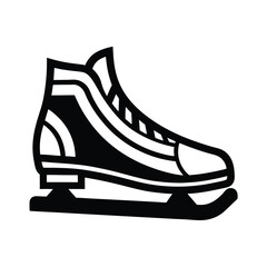 ice skates isolated on white background