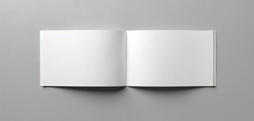 Blank A4-sized bi-fold brochure mockup with front page, inside spread. Perfect for graphic design, product presentations, business, marketing, advertising. Horizontal, white booklet with copy space