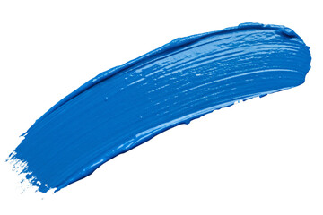 Fototapeta premium blue color brush stroke isolated on transparent