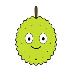 Durian cartoon vector