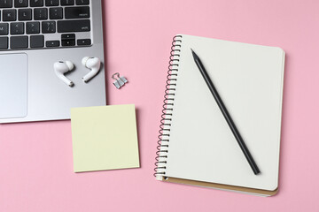 notebook and pen on desk