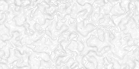 Generate a high-contrast black and white topographic map featuring detailed contour lines. The map should display various elevations using closely spaced, Topography and geography map grid abstract.