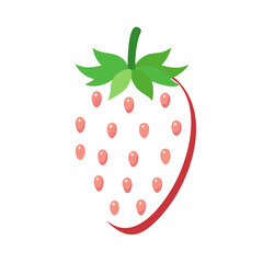 strawberry isolated on white background