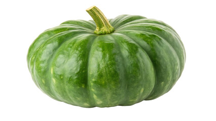 green real pumpkin isolated on white background PNG. AI GENERATED
