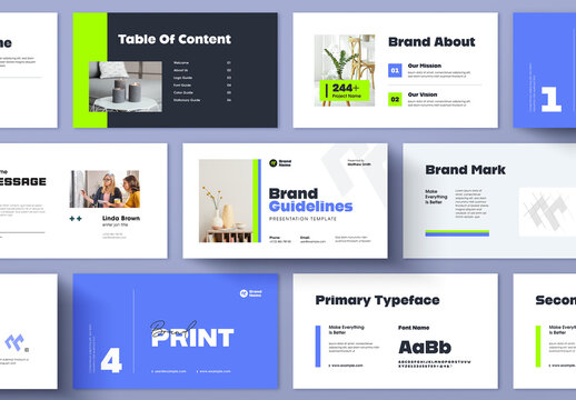 Modern And Clean Brand Guidelines Design Layout