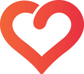 Intertwined Heart Symbolizing Love and Connection