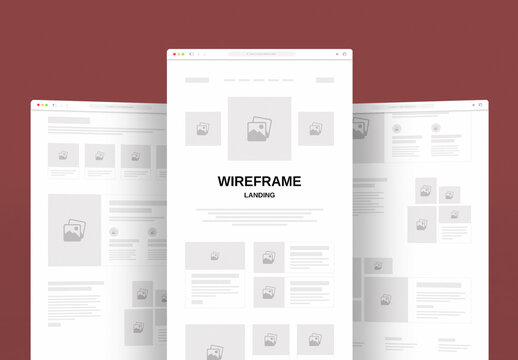 Wireframe Landing Layout