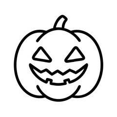 Pumpkin halloween vector illustration jack o lantern face spooky autumn october holiday season