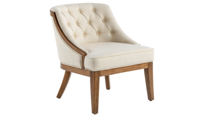 chair isolated on white background PNG. AI GENERATED