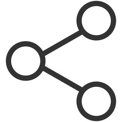 black outline share icon