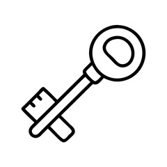 Unlock security with this key vector illustration for access control and privacy protection concept