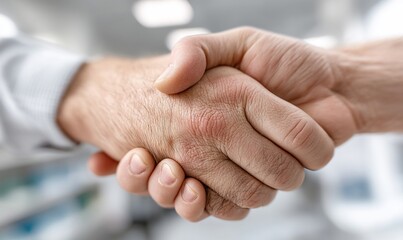 Two hands shaking (2)