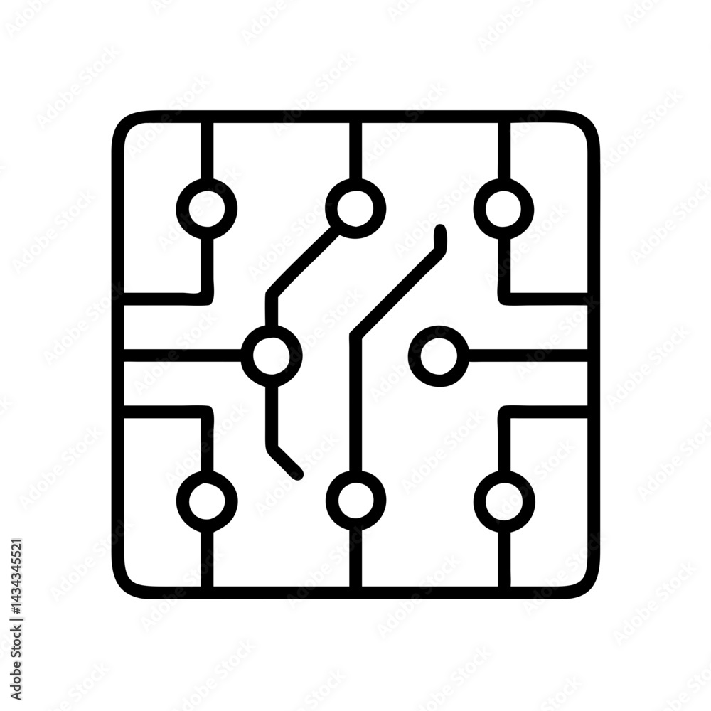 Poster circuit board technology electronics hardware component system engineering design schematic diagram 