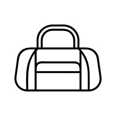 Isolated duffel bag vector illustration for travel gym sports and weekend getaway packing needs design