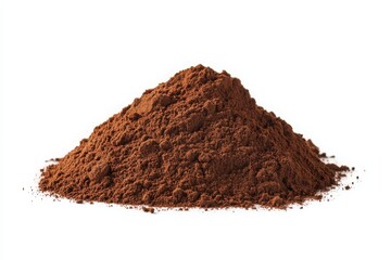 pile of coffee powder isolated on white background.