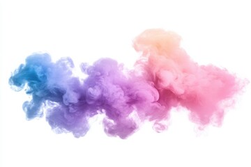 Fototapeta premium Colorful Pastel Smoke with Blue to Purple to Pink Gradient, Ethereal Mist and Dreamy Atmosphere.