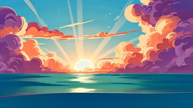 tropical island in the ocean