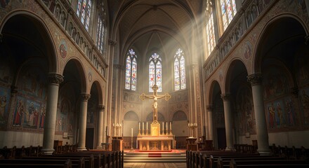 Fototapeta premium Christian People and Sacred Places – Faith, Worship, and Spiritual Journey