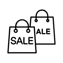Sale shopping bags vector illustration retail sale shopping promotion discount offer special deal bags